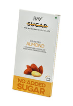Roasted Almond Couverture- 100% Vegan - No Added Sugar - 90gm