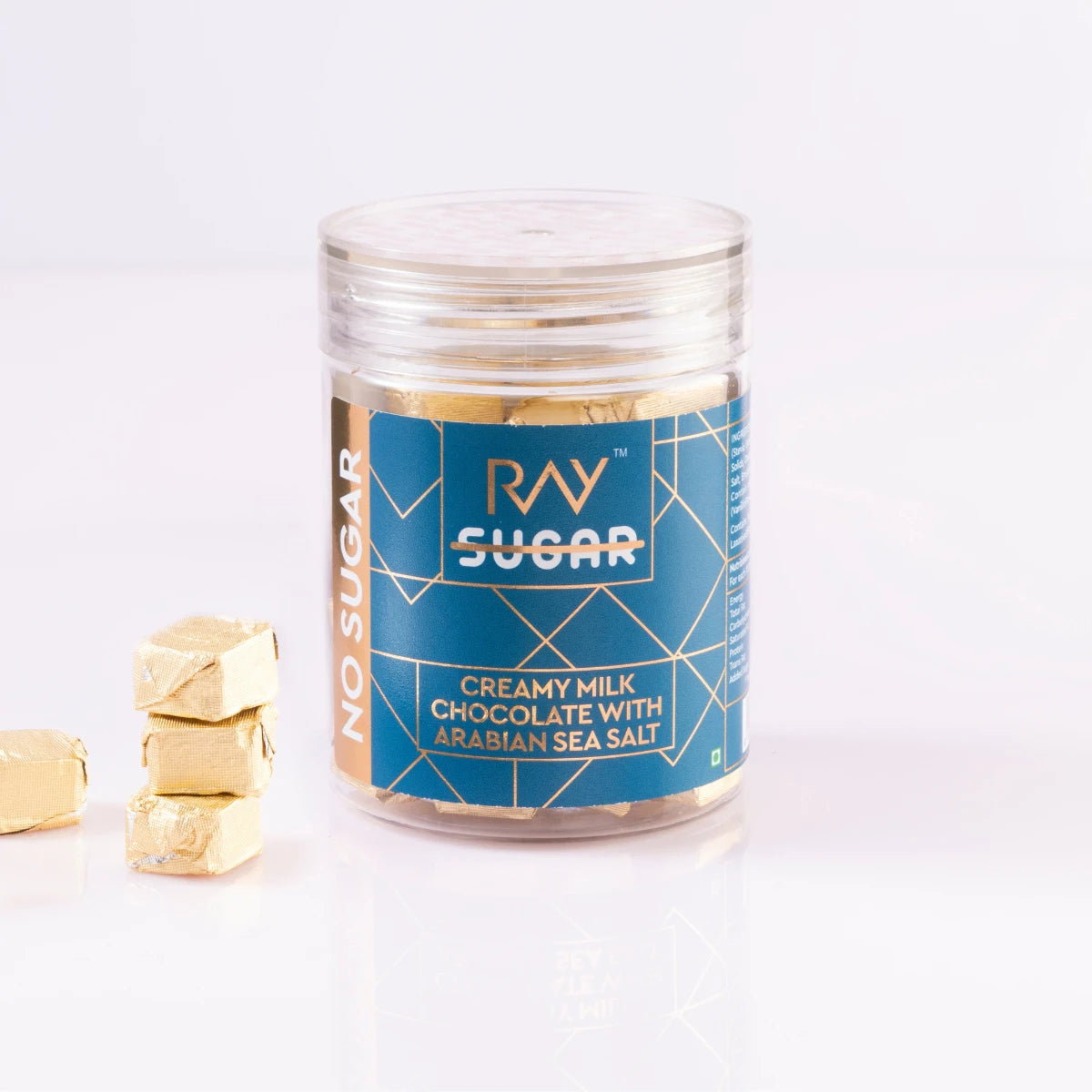 Creamy Milk Chocolate with Arabian Sea Salt - 100% No Sugar - 90gm