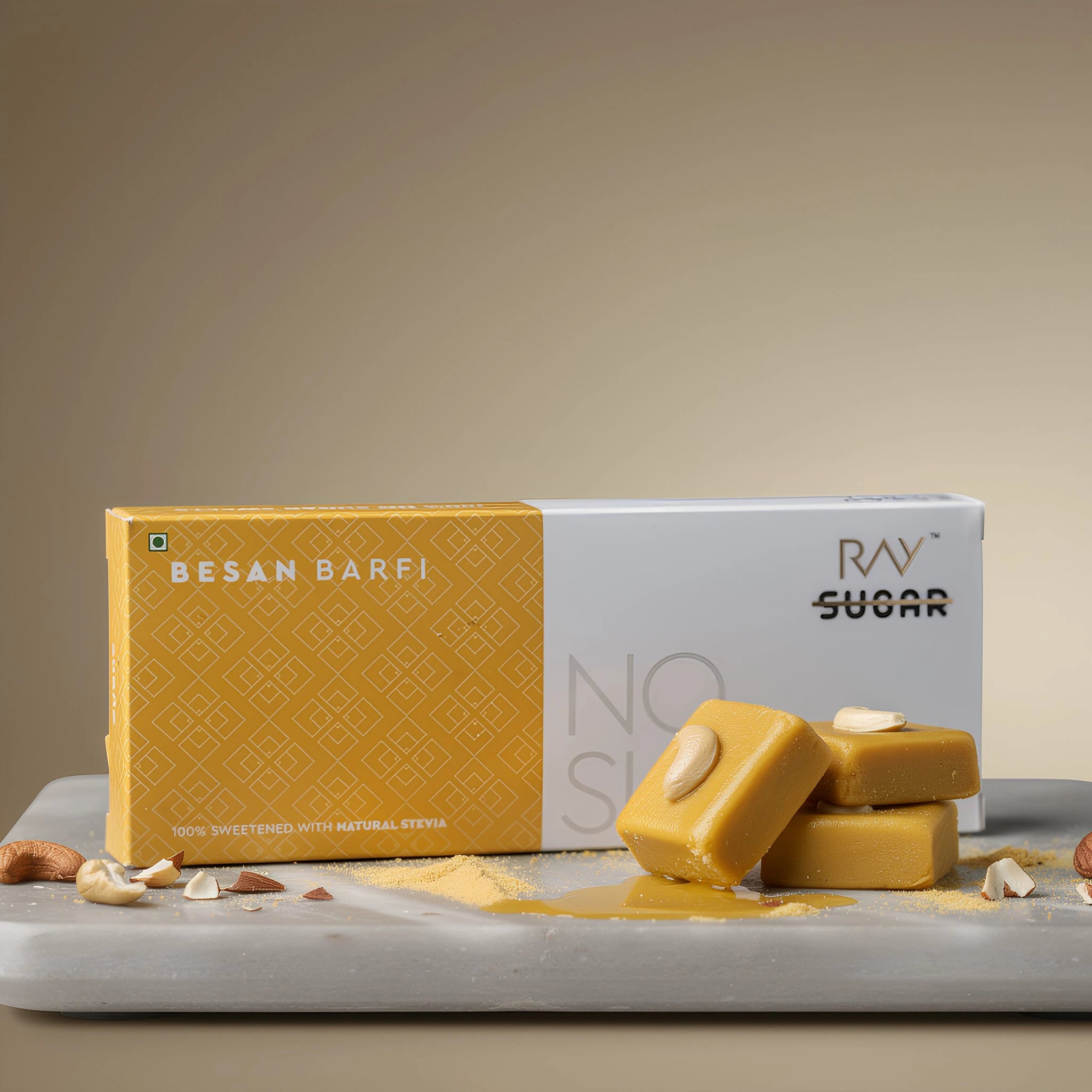 Besan Barfi (200g) - No Added Sugar, No Artificial Additives, Guilt-Free Indulgence
