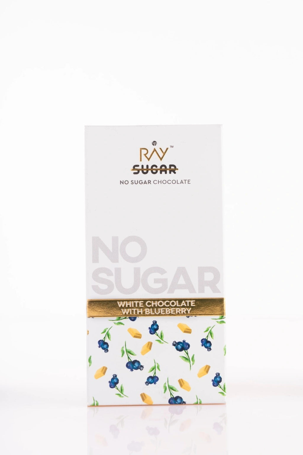 White Chocolate with Blueberry - 100% No Added Sugar - 40gm