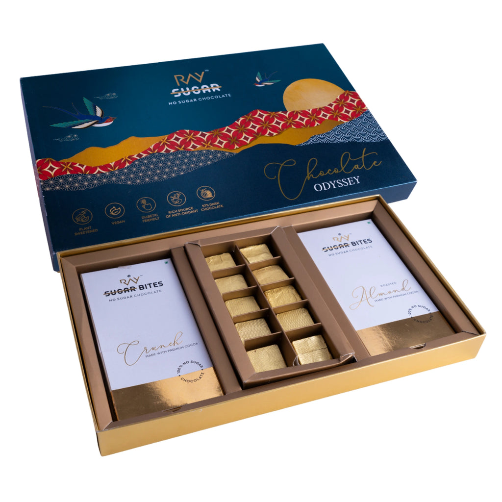 Chocolate Odyssey - No Sugar Premium Valentine Gift Hamper