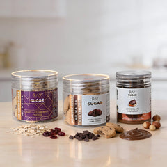 Combo of Double Chocolate Chips & Oats Cranberry Cookies & Hazelnut Chocolate Spread - Made with 100% No Maida & No Added Sugar