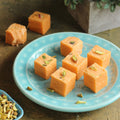 Orange Soan Papdi - 100% sweetened with Natural Stevia  - 200gm