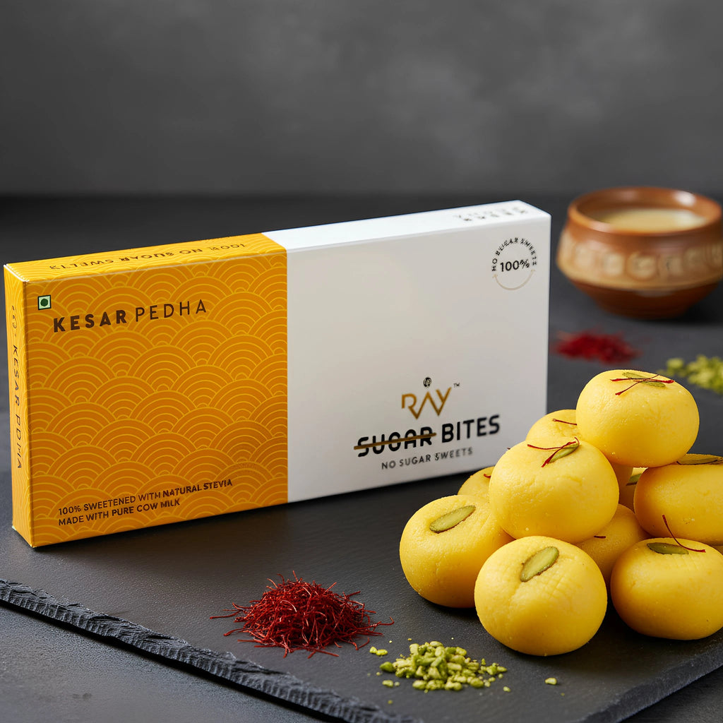 Kesar Pedha - 100% sweetened with Natural Stevia - 200gm