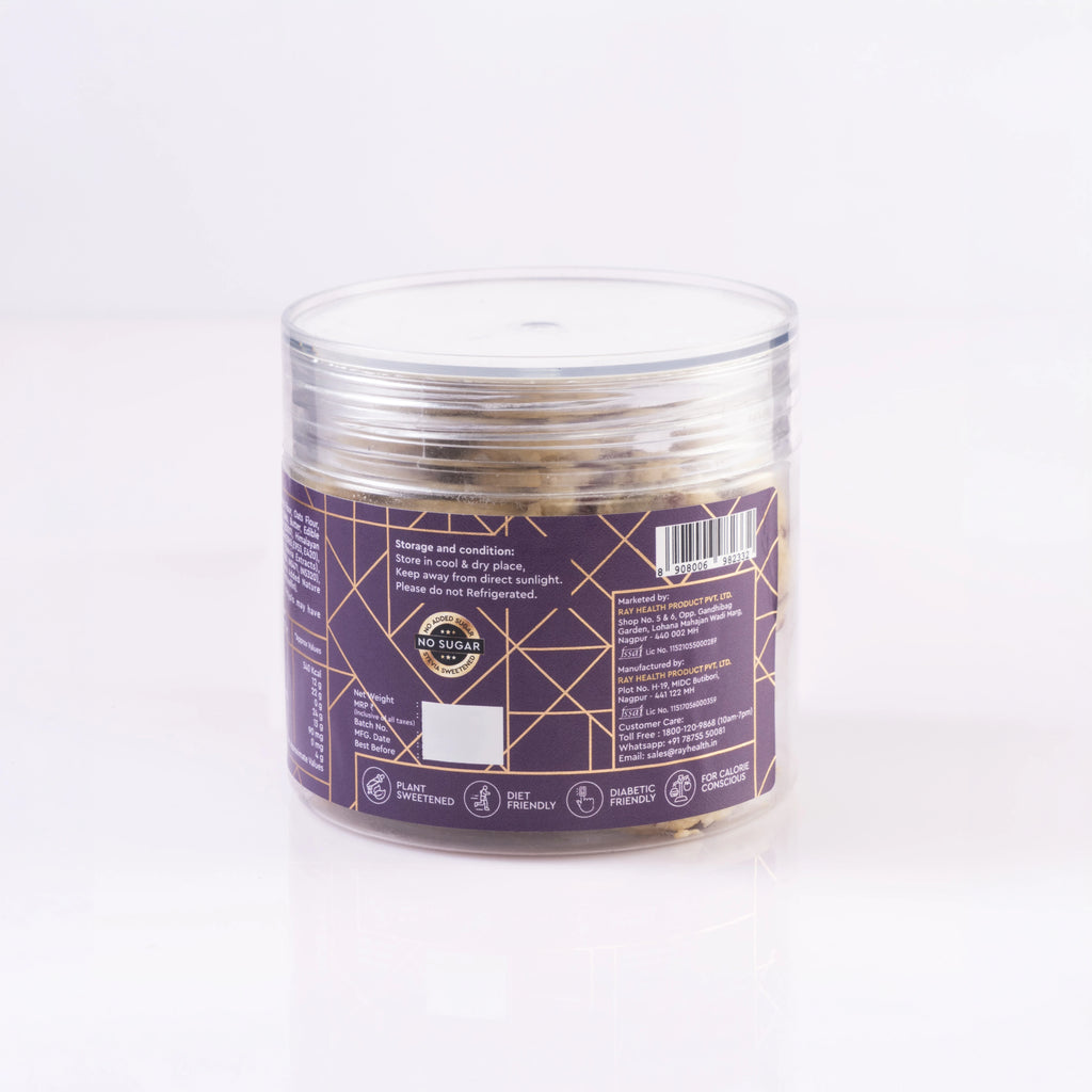 Oats And CranBerry Cookies - Made with 100% No Maida & No Sugar - 140gm