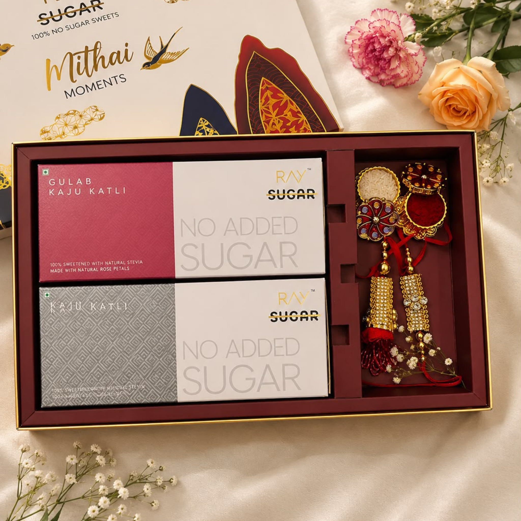Sugar free Mithai Moment Rakhi Gift Hamper