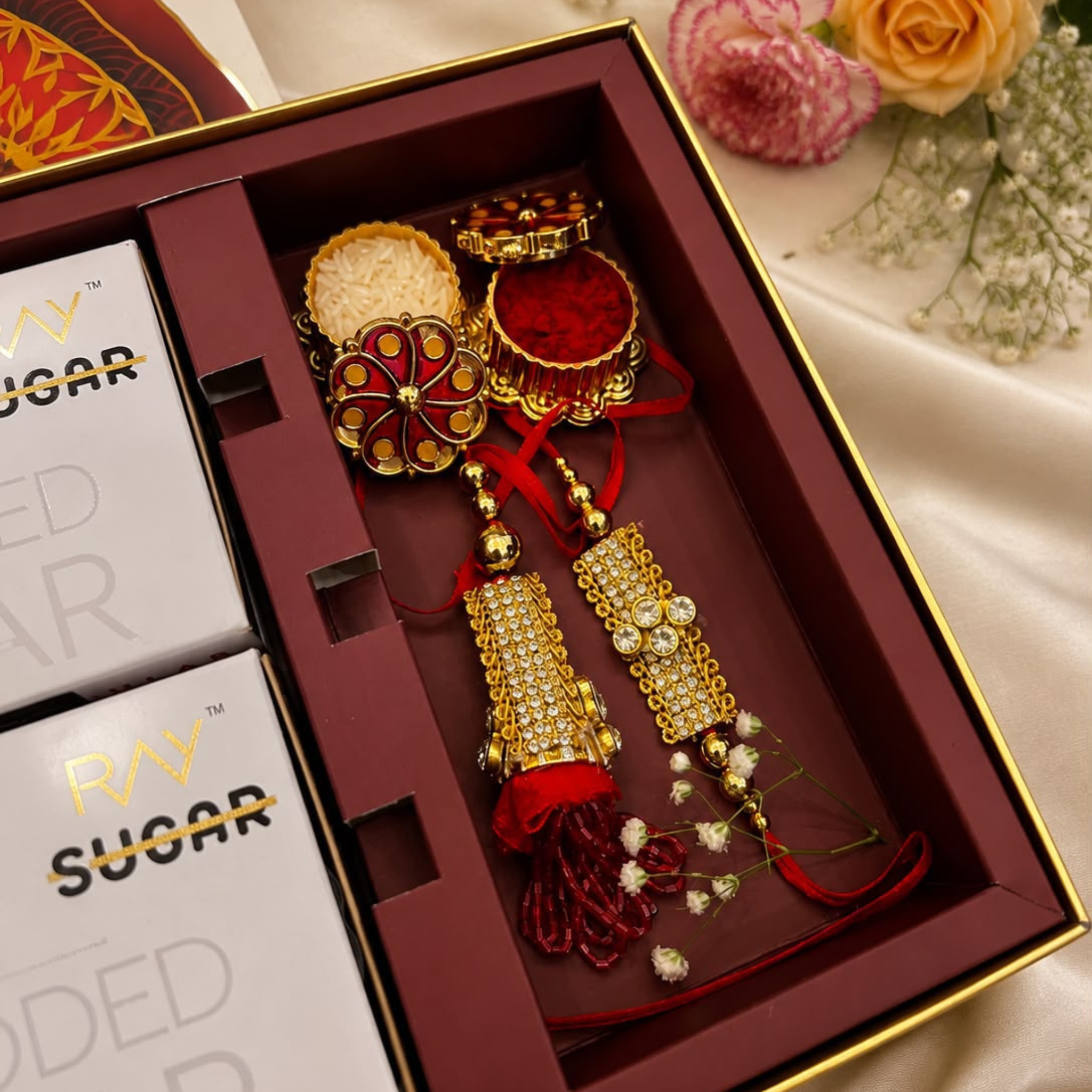 Sugar free Mithai Moment Rakhi Gift Hamper