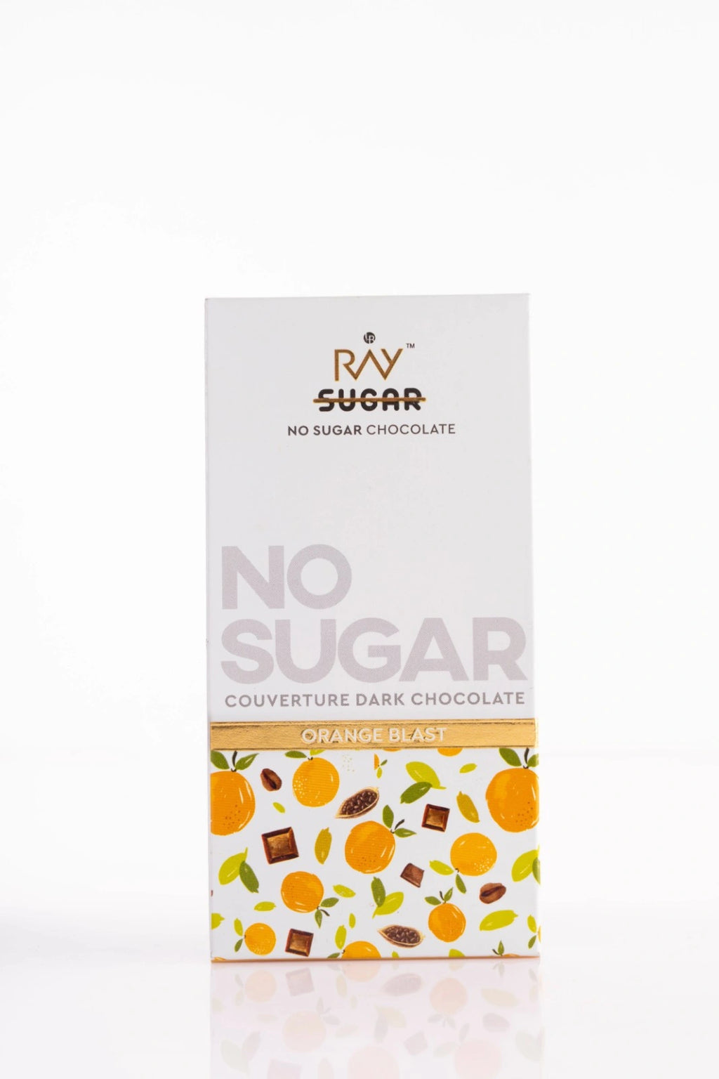 Orange Blast Couverture Dark chocolate -  100% Vegan - No added Sugar - 40gm