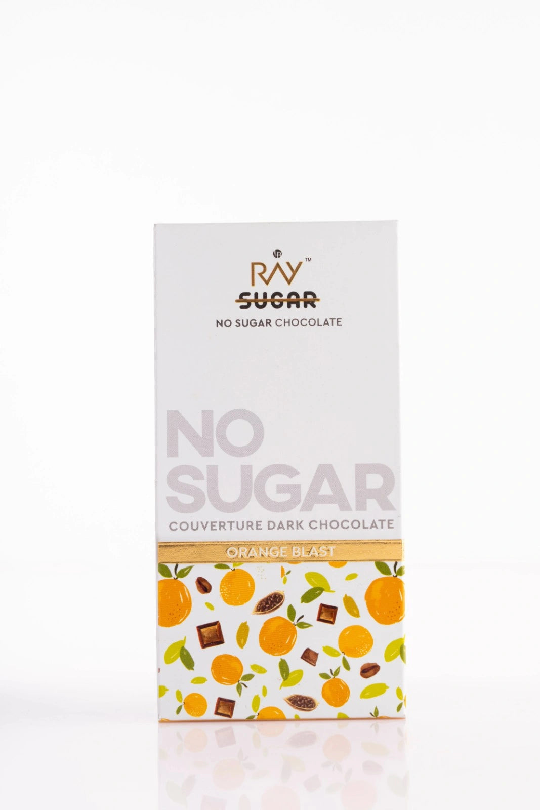 Orange Blast Couverture Dark chocolate -  100% Vegan - No added Sugar - 40gm