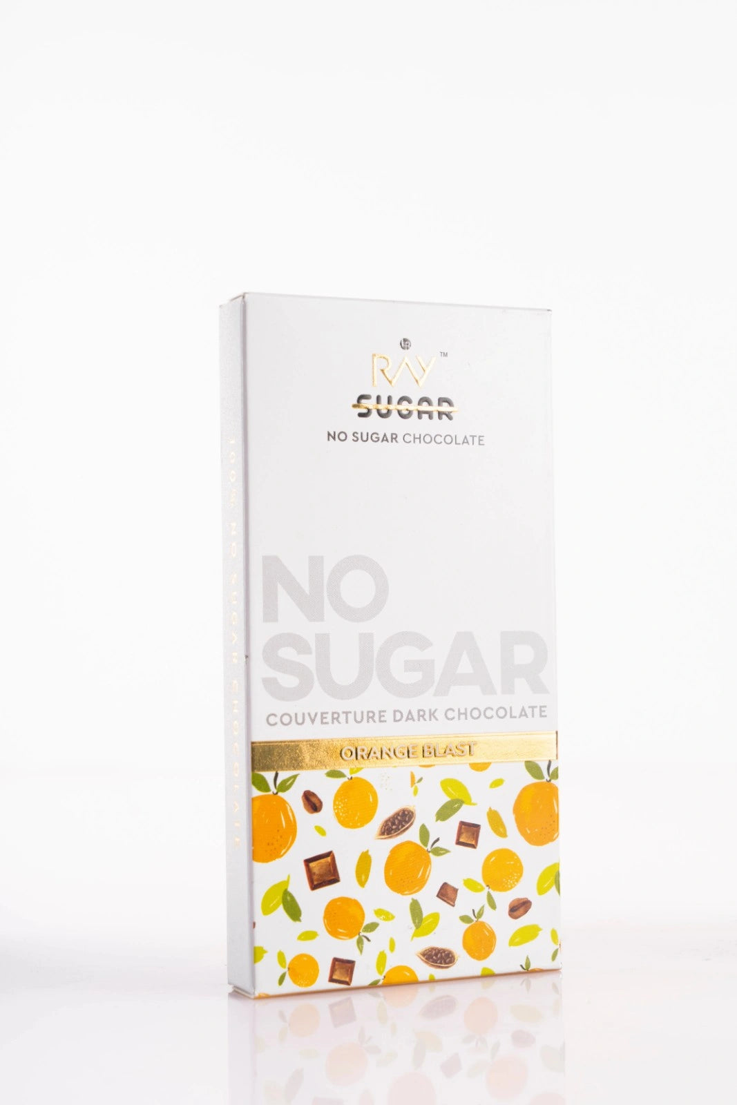 Orange Blast Couverture Dark chocolate -  100% Vegan - No added Sugar - 40gm