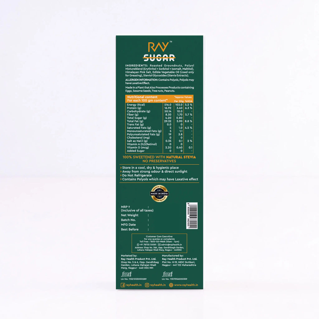 Peanut Cracker - 100% No Added Sugar Chikki - 135gm