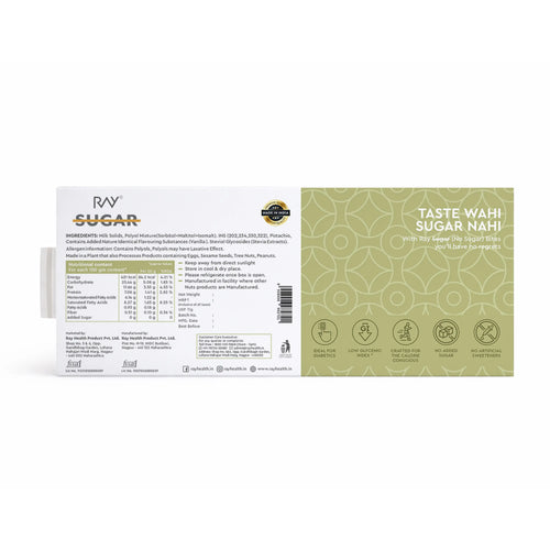 Vanilla Pista Barfi - Made with 100% Natural Stevia & Cow Milk - 200gm