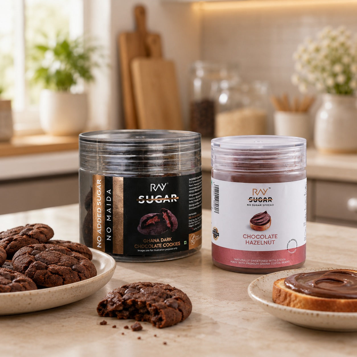 Combo Ghana cookies & Hazelnut spread