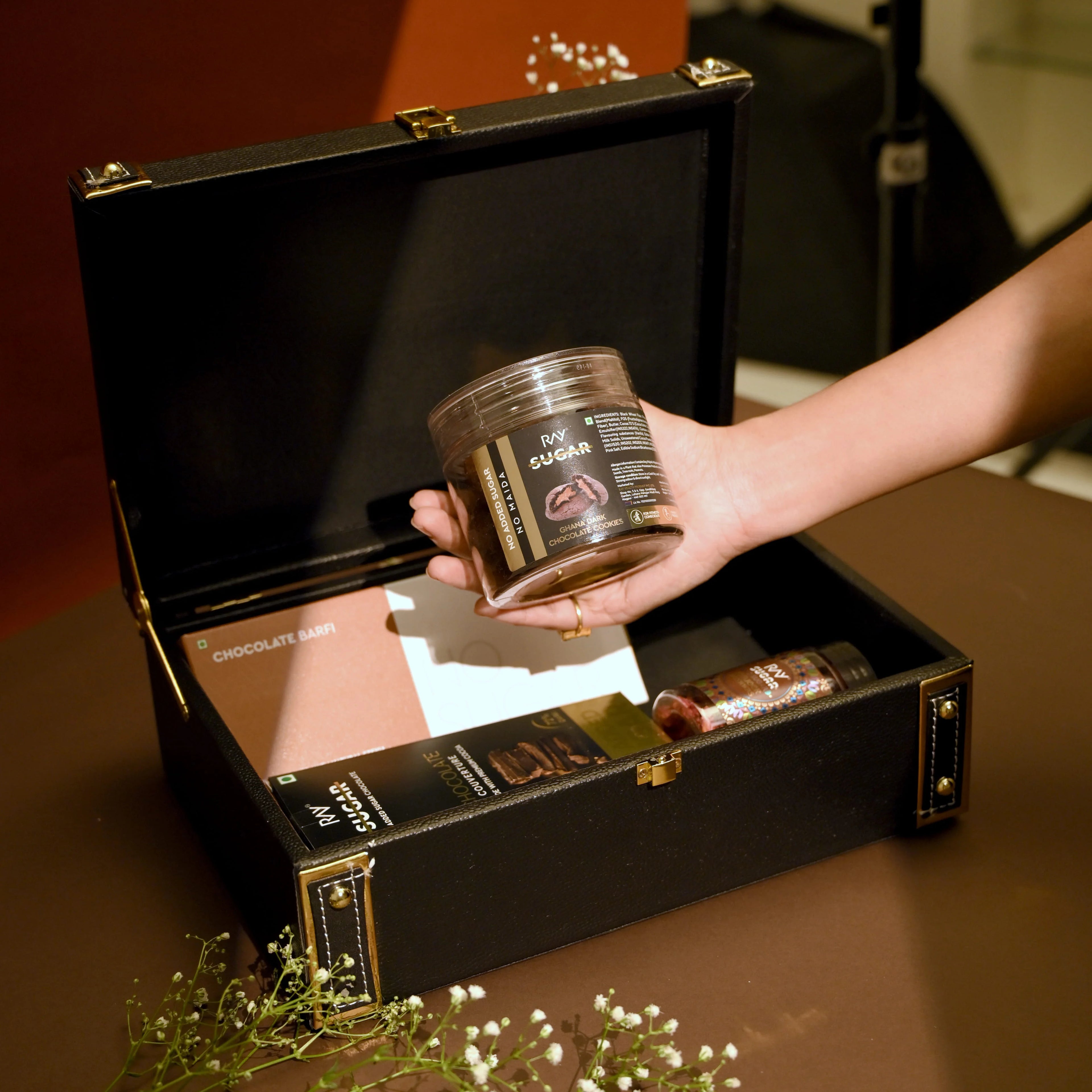 Black Leather Gift Box