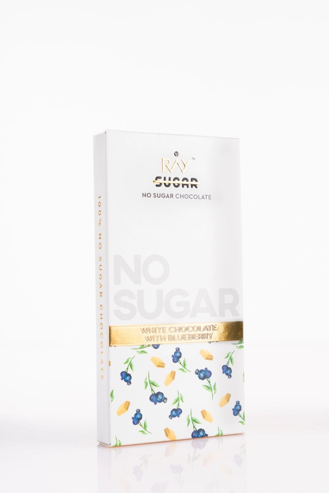 White Chocolate with Blueberry - 100% No Sugar - 40gm