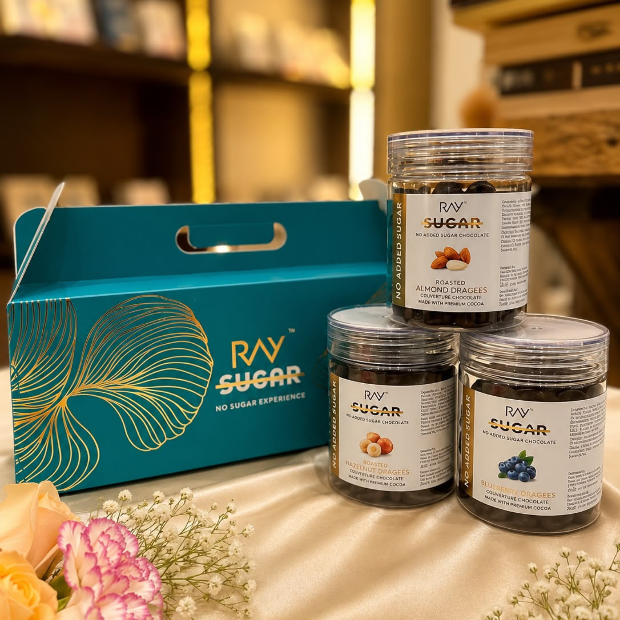 Dragee Delight- No Sugar Rakhi Premium Gift Hamper
