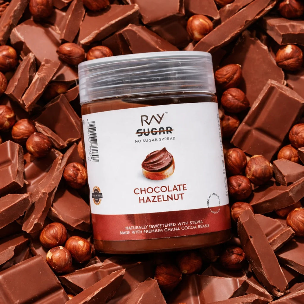 Ray No Sugar Hazelnut Chocolate Spread  - 100% No Sugar - 200gm