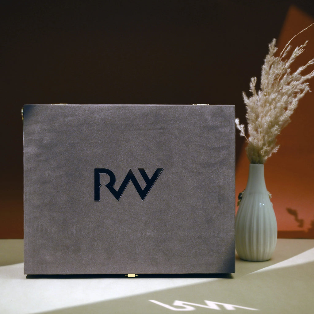 Grey Velvet Box