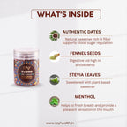 Khajoor Mishran Mukhwaas - 100% No Added Sugar Mouth Freshener - Made with Pure Dates & Sweetened with Stevia - 120gm