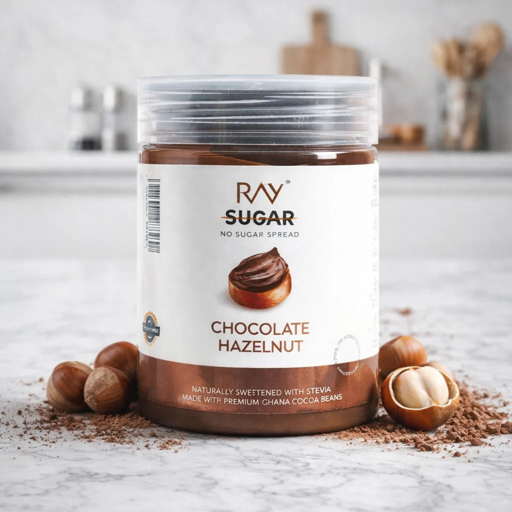Ray No Sugar Hazelnut Chocolate Spread  - 100% No Sugar - 200gm