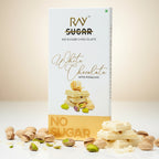 White Chocolate Pistachio - 100% No Added  Sugar - 80gm