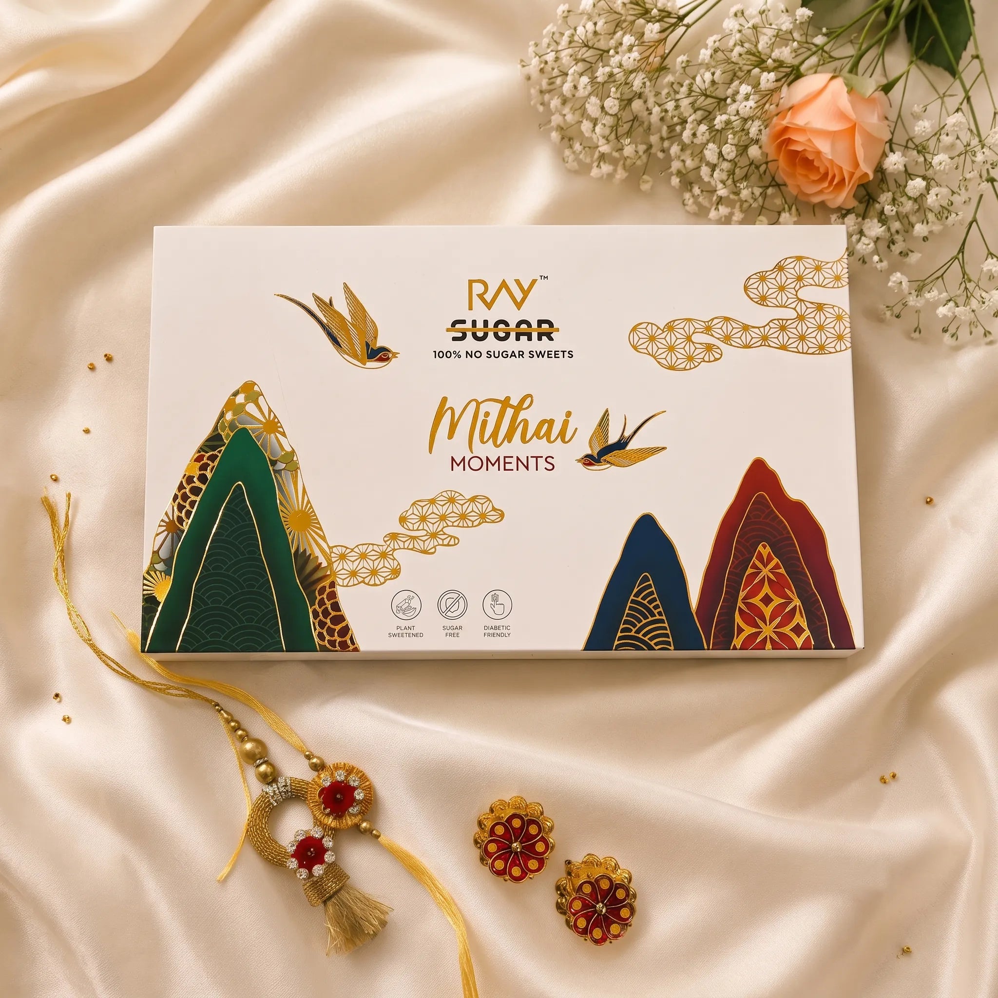 Sugar free Mithai Moment Rakhi Gift Hamper