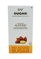 Roasted Almond Couverture- 100% Vegan - No Added Sugar - 90gm