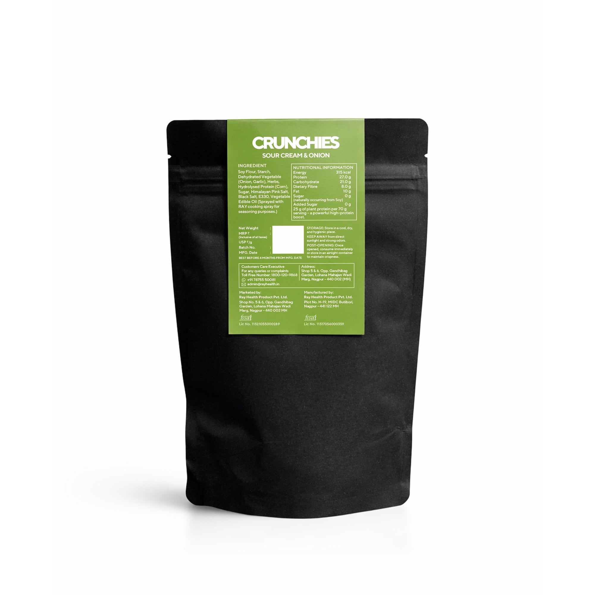 Sour Cream & Onion Baked Crunchies - 27g Protein