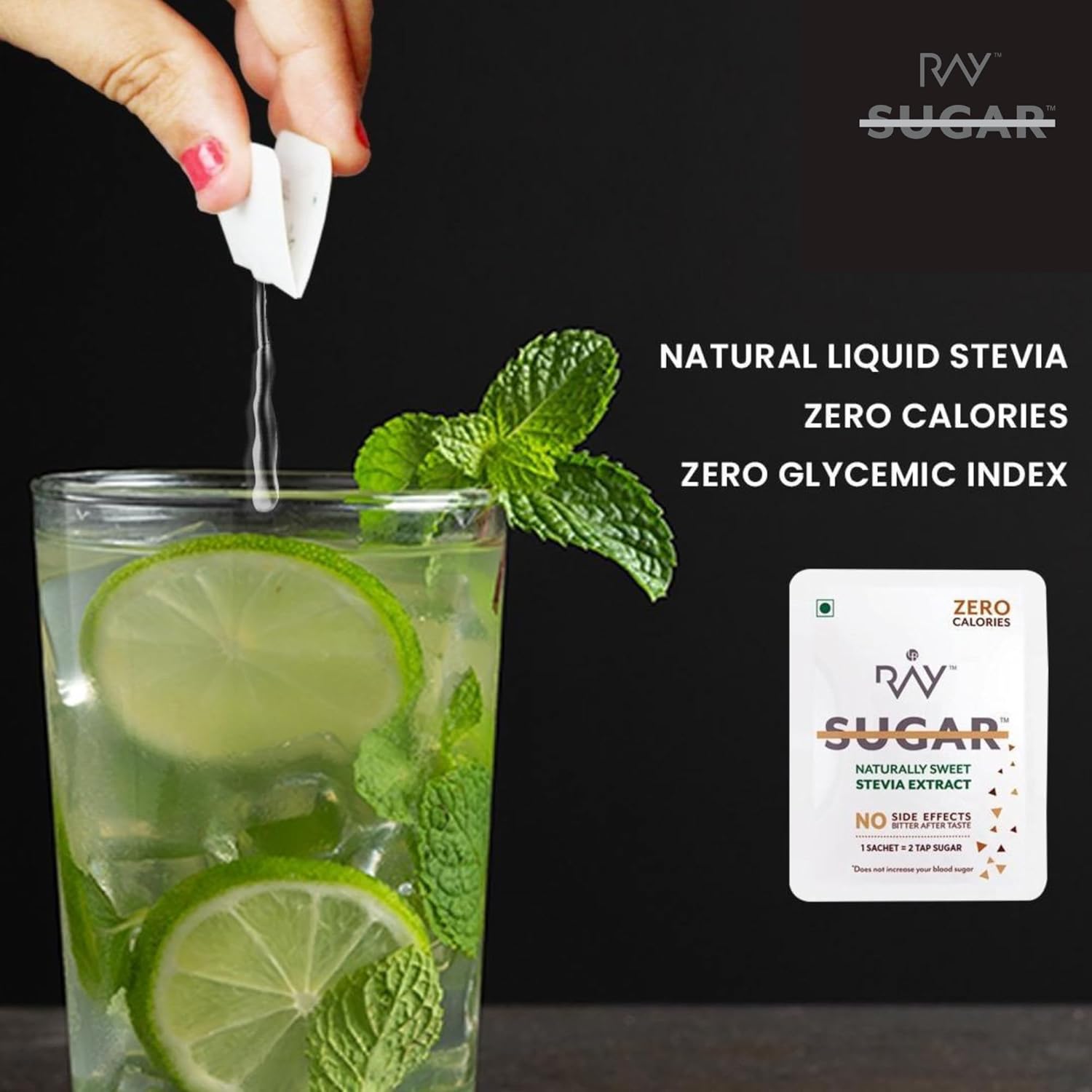 Stevia - 100 Liquid Easynap Sachets - 100% No Sugar - 100ml