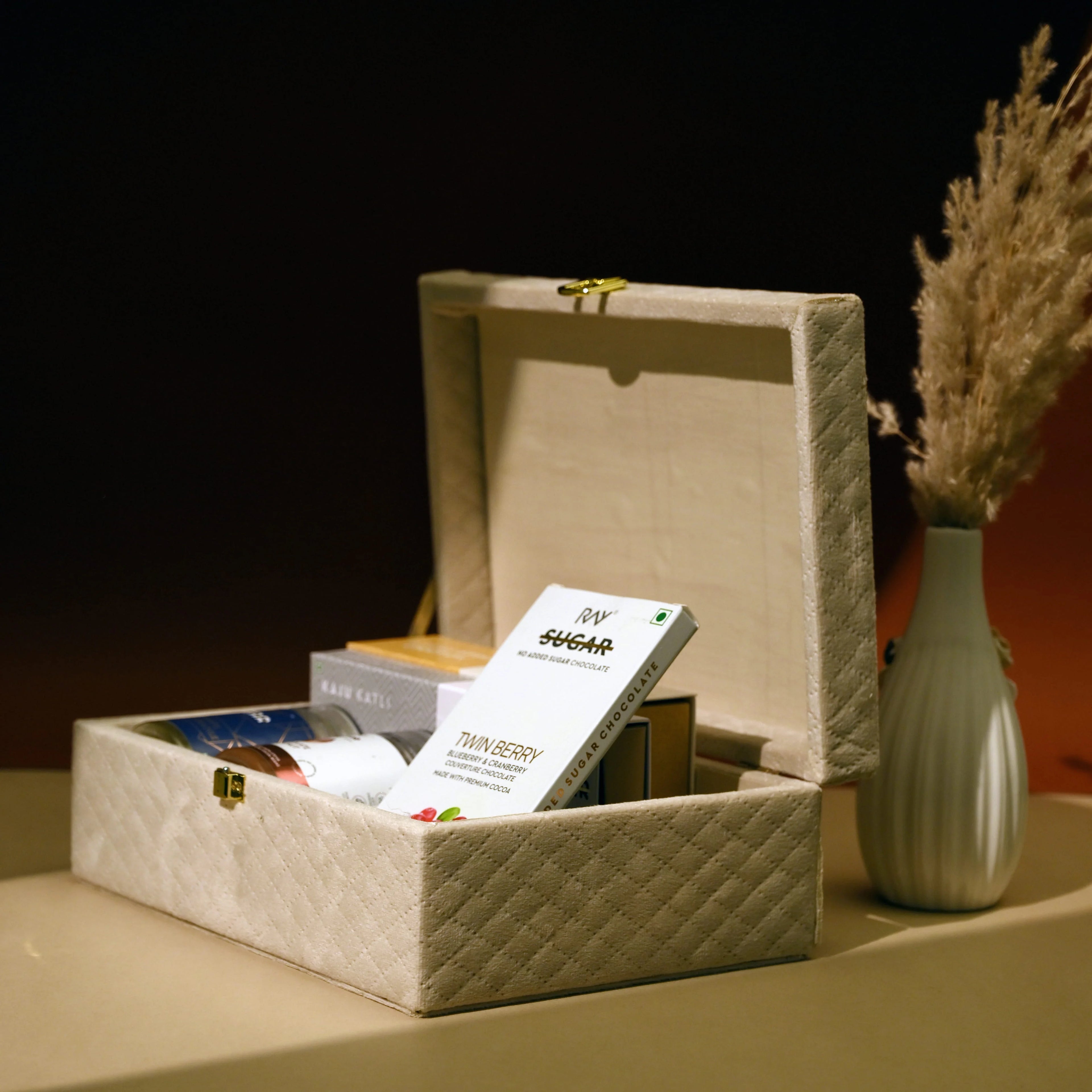 White Velvet Box