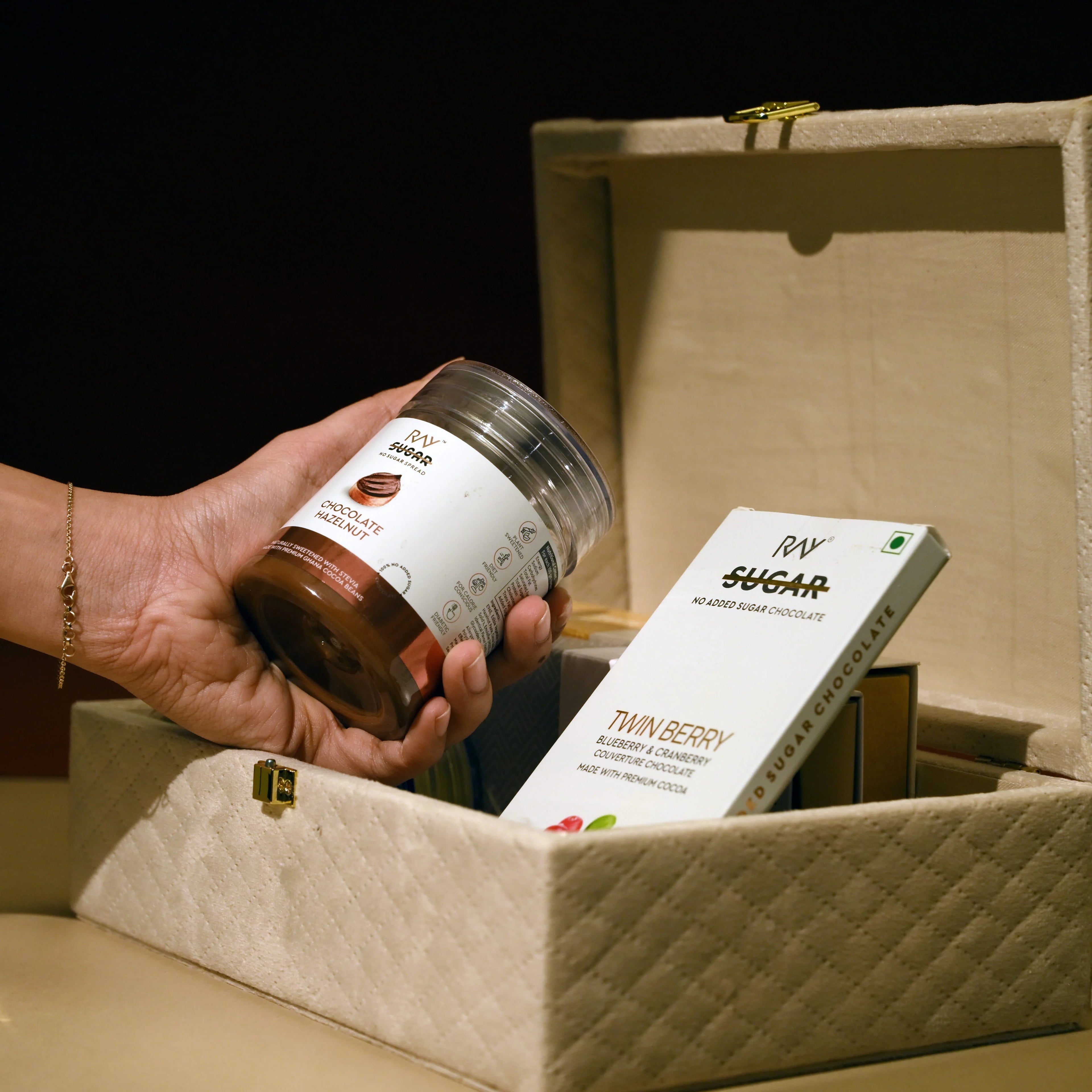 White Velvet Box