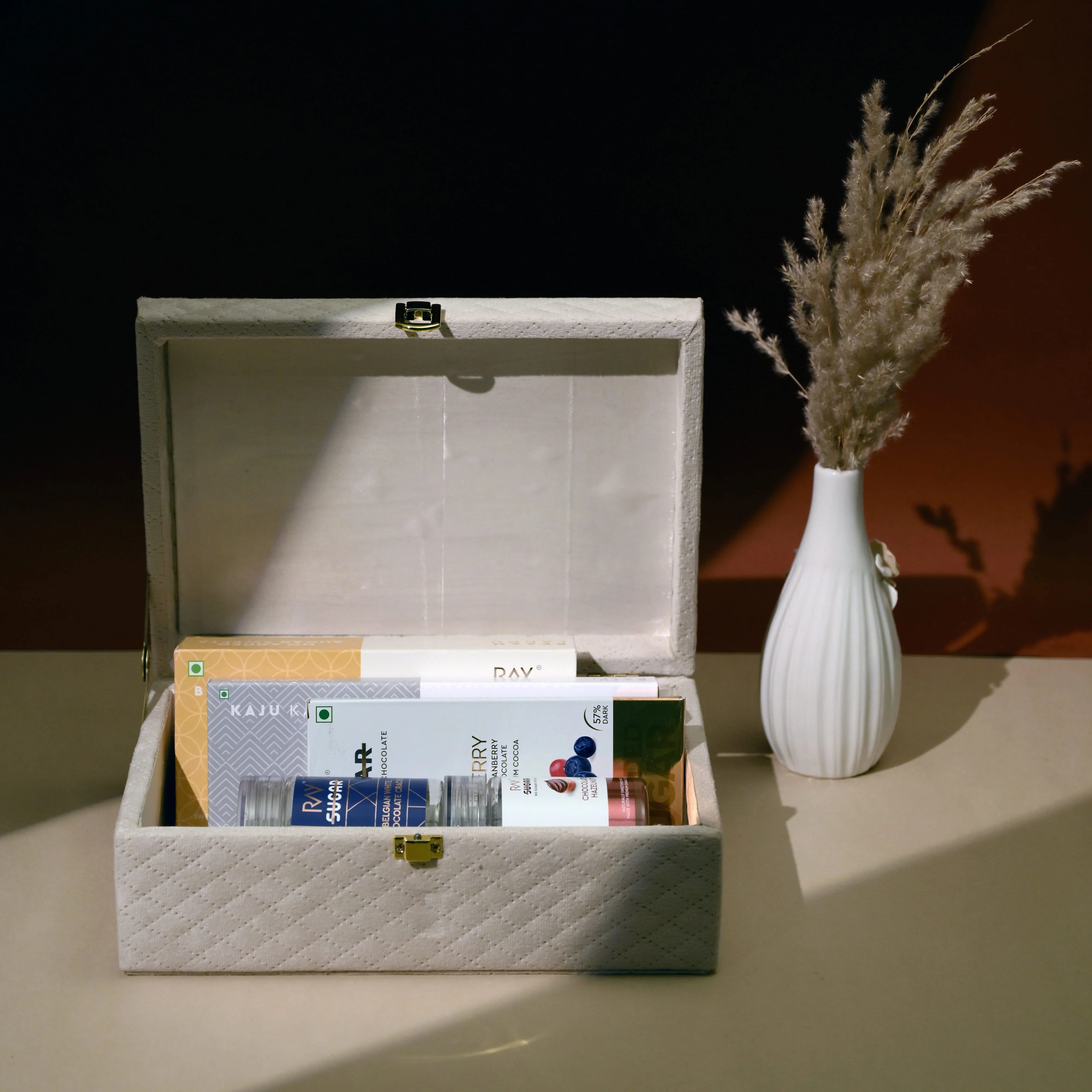 White Velvet Box